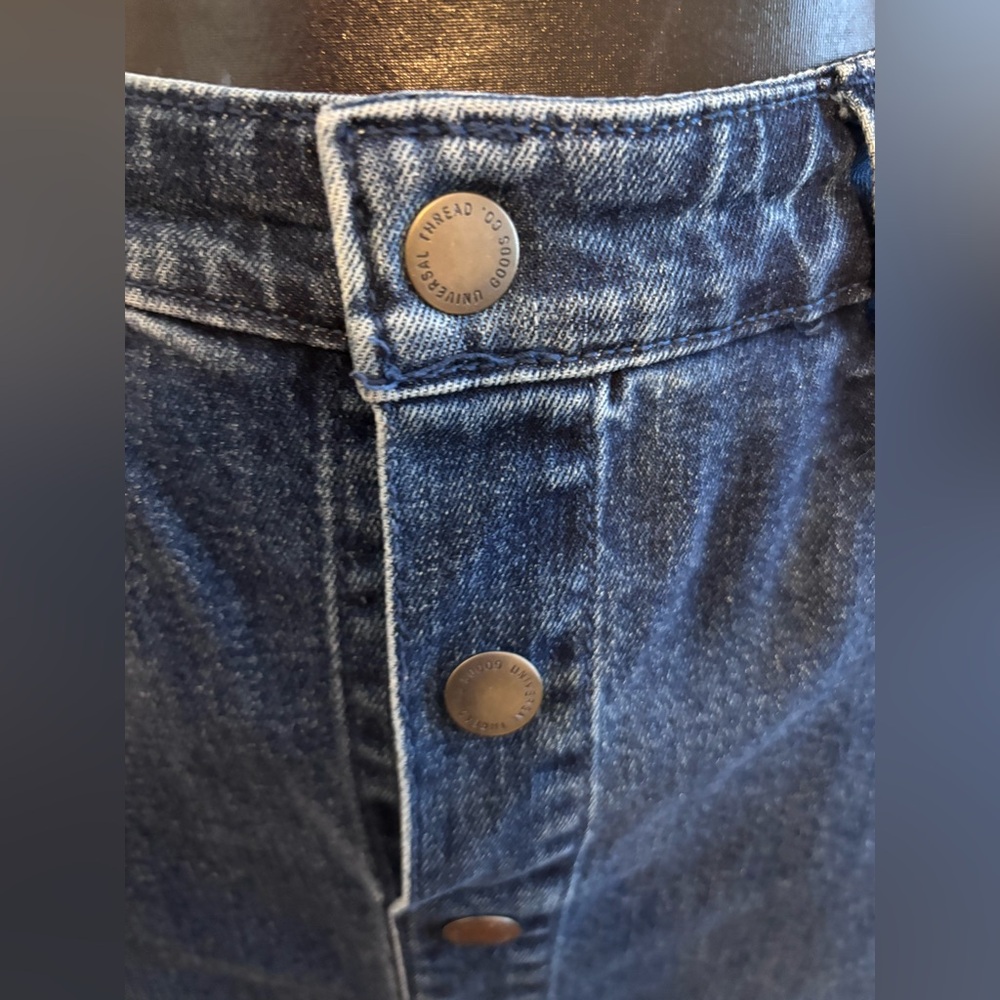 UNIVERSAL THREADS Blue Jean Fringed Skirt - Picture 4 of 11